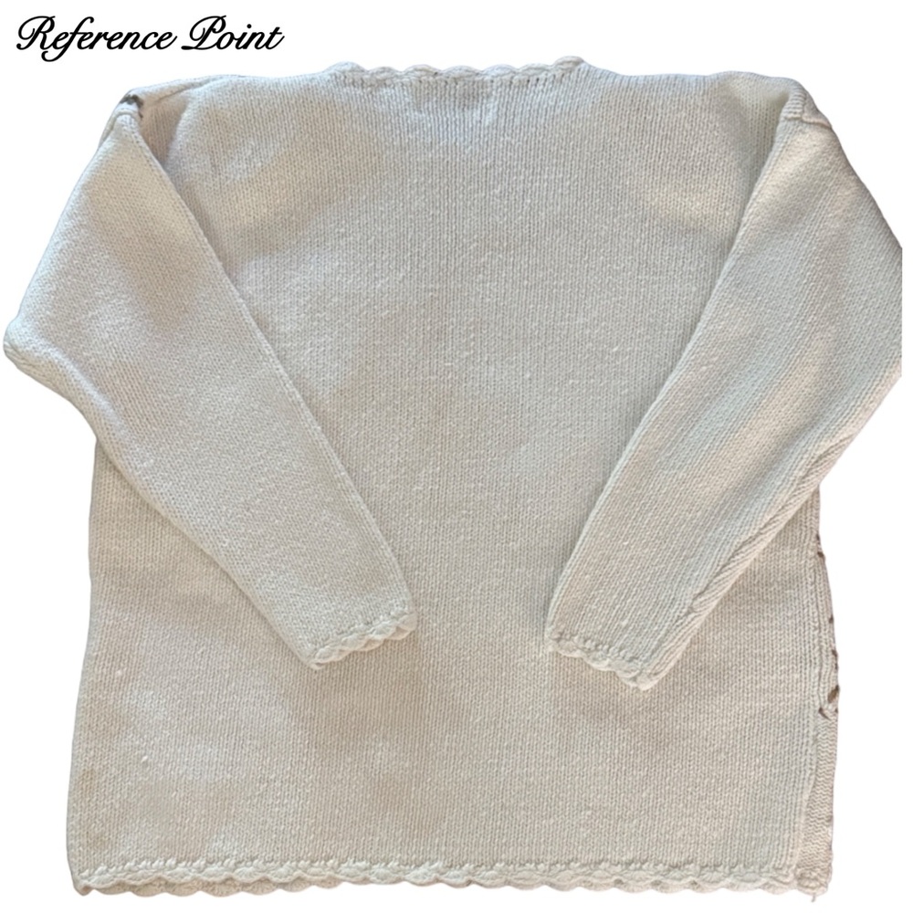 Reference Point - Hand Knitted Block Pattern Pull… - image 2